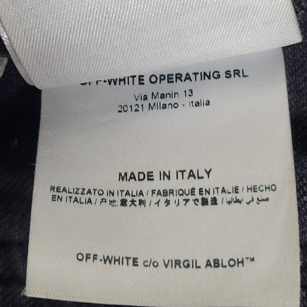 Off-White Main Label c/o Virgil Abloh Floral Embroidered Skinny Jeans. - Picture 16 of 16